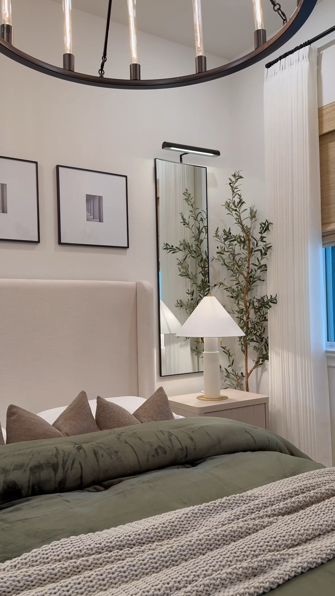 ✨ Here’s another curation of our guest room, with all the details you’ve been asking for!

The rug is an 8x10, and the bed is a queen—this time I went with queen-sized bedding since the frame sits lower than our previous canopy. I kept the mattress at a max of 12 inches to preserve the headboard’s proportions without it feeling overtaken.

The chandelier comes with bulbs, but I swapped them for T300 long lights to give a more elevated look. The frames are spaced 4.5 inches apart for balance.

✨ Want these pieces? I’ve linked the exact items for easy shopping!

#LTKSaleAlert #LTKHome #LTKStyleTip