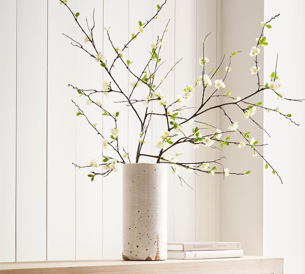 White Blossom Branch, 60&amp;quot;, White | Pottery Barn (US)