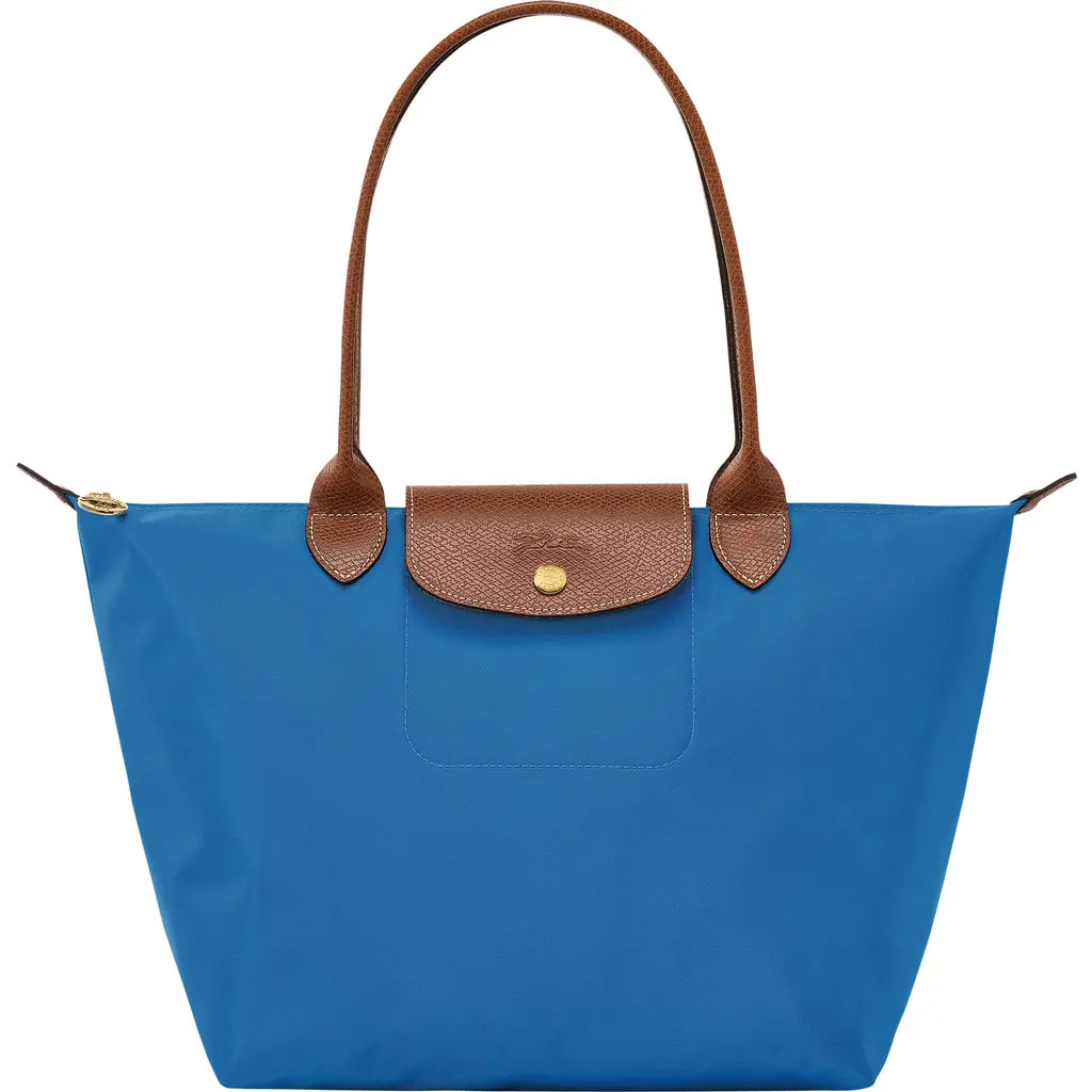Longchamp Small Le Pliage Shoulder Tote in Cobalt at Nordstrom Rack | Nordstrom Rack