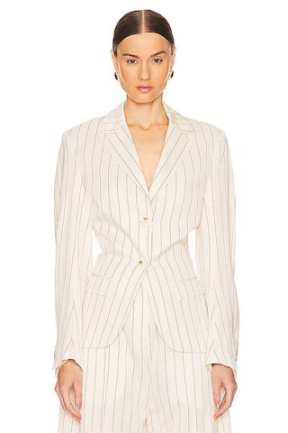 Imaan Blazer in Field Of Rye | Revolve Clothing (Global)