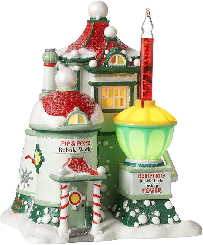 Department 56 North Pole Village Pip and Pop's Bubble Works Lit House, 6.89 inch | Amazon (US)