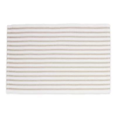 C&F Home Ticking Stripe Placemats in Sandstone (Set of 4) | Bed Bath & Beyond