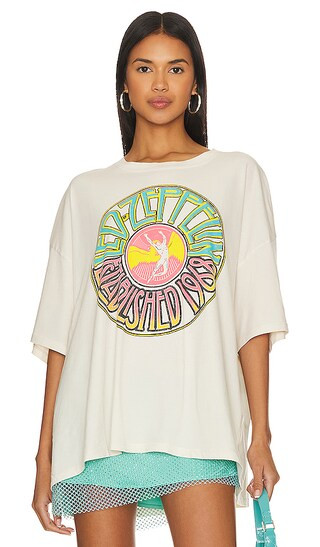 Led Zeppelin Established 1968 Tee in Dirty White | Revolve Clothing (Global)