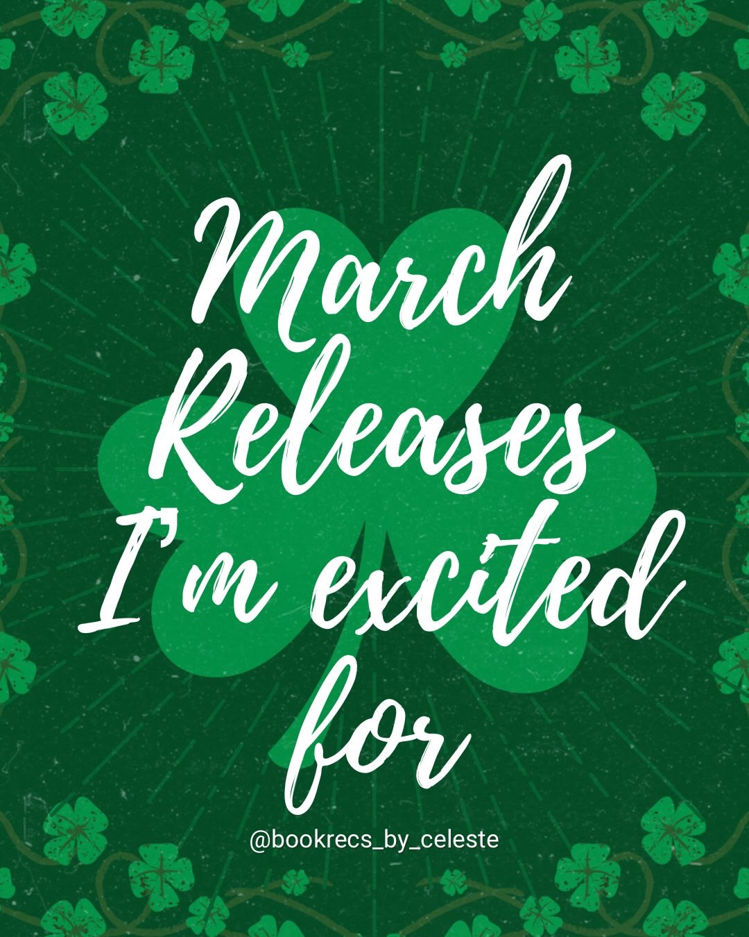 ☘️MARCH BOOK RELEASES☘️

I can’t believe we are in our second week of March already - seriously where is the time going !?! 

Here are a few of the March book releases I have on my radar! 

✨FEATURED PUBLISHERS✨
@atriabooks @crookedlanebooks @berkleypub @minotaur_books @thedialpress @vikingbooks @williammorrowbooks @flatiron_books @mulhollandbooks 

QOTD: have you read any of these ? Any March book releases you’re looking forward to? Last book you bought ? 

#bookreleases #tbr #bookhaul #bookreleaseday #newbooks