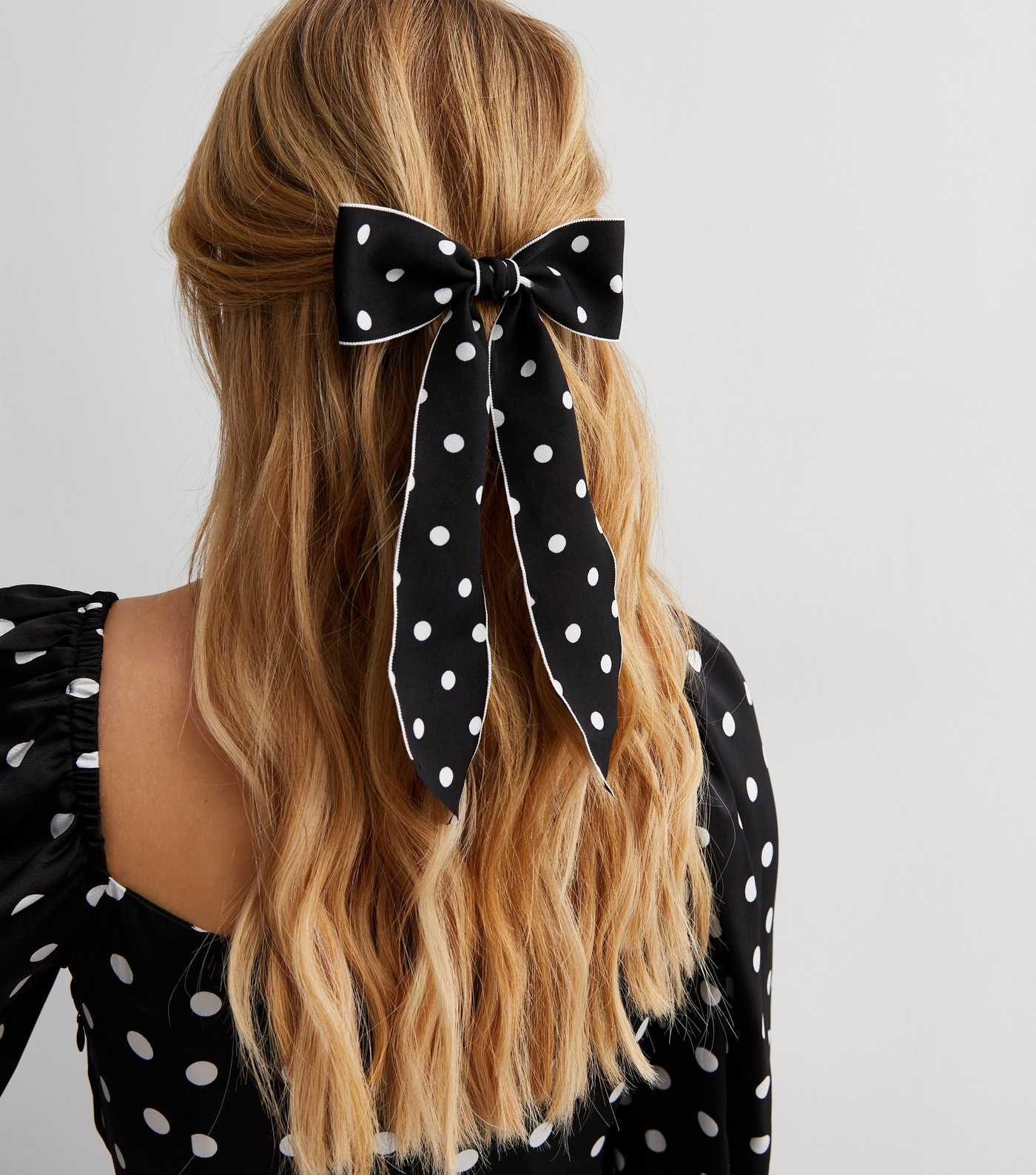 Black Spot Bow Hair Slide
						
						Add to Saved Items
						Remove from Saved Items | New Look (UK)