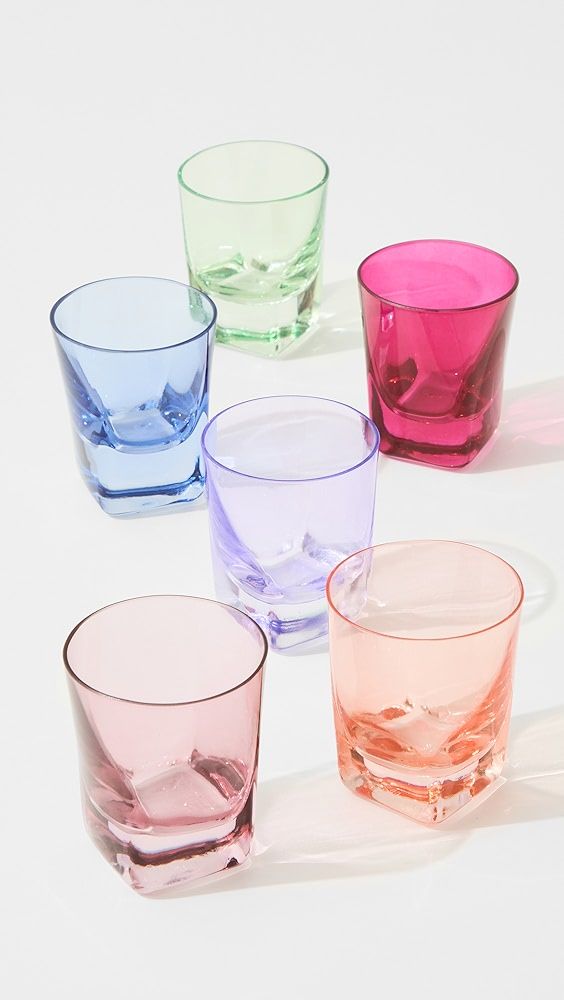 Estelle Colored Glass Shot Glass Set of 6 | Shopbop | Shopbop