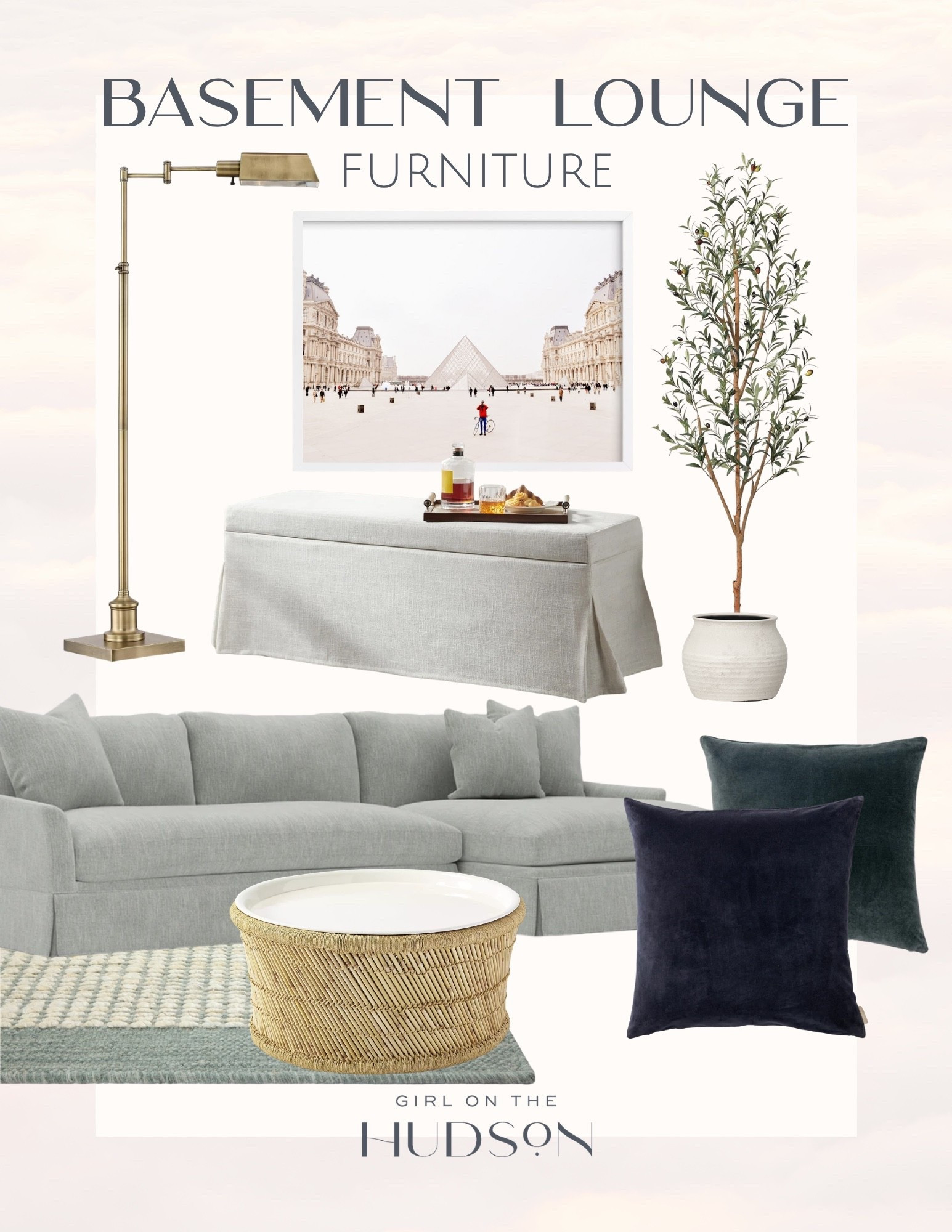 Basement lounge inspiration with all of the cozy, elevated pieces I’d use to create the perfect gathering space. From the oversized sectional and layered textures to the woven coffee table and soft lighting, these finds make a basement feel warm, collected, and designer inspired without losing comfort. Linking all of the furniture and decor details I’m loving right now.

basement lounge, basement furniture, cozy living room ideas, sectional sofa, woven coffee table, neutral home decor, designer inspired furniture, modern traditional style, luxury home inspiration, cozy basement decor, living room styling, home decor finds, lounge room inspiration, interior design ideas, Girl On The Hudson

#LTKHome #LTKSeasonal