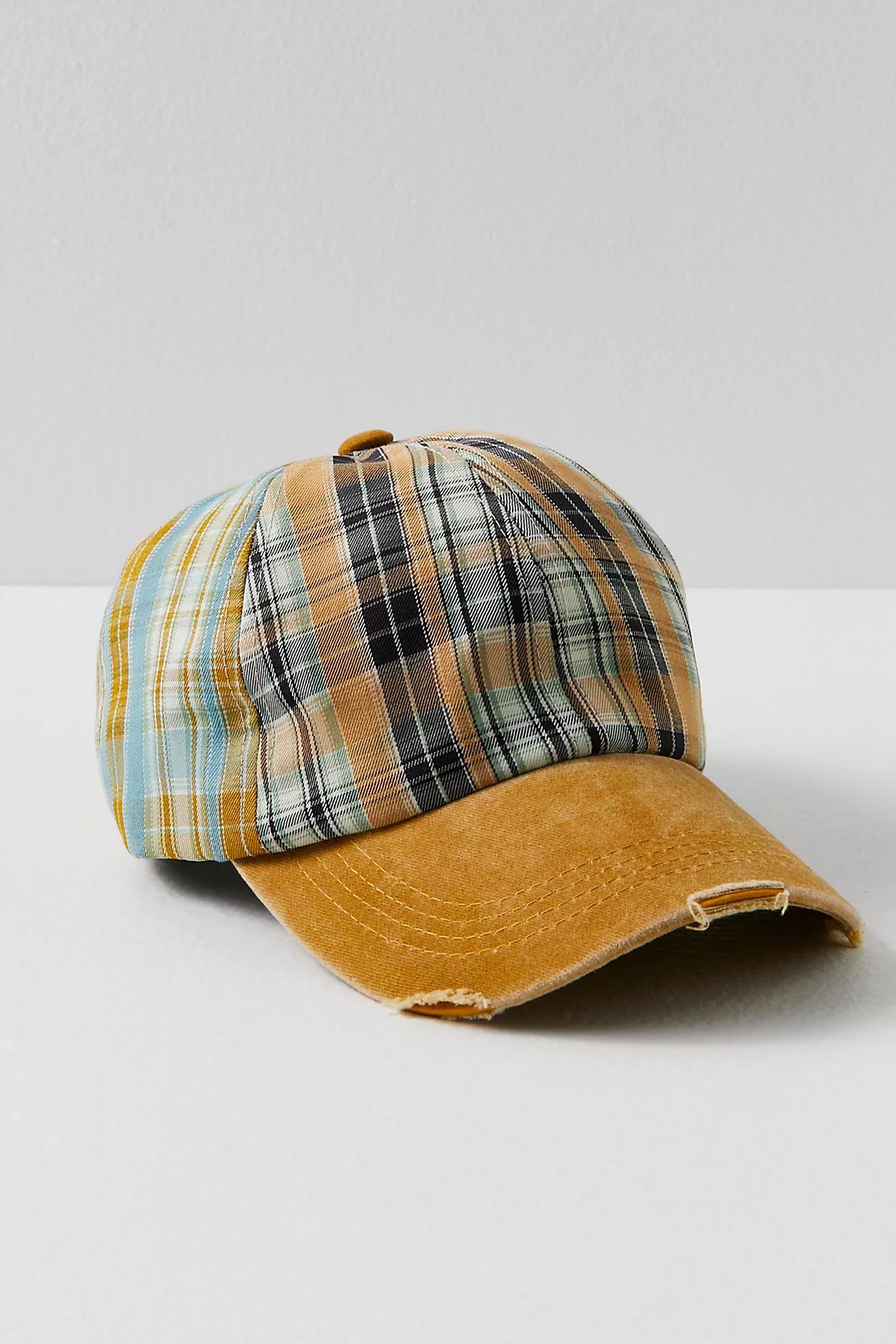 Crossroads Mixed Plaid Baseball Hat | Free People (Global - UK&FR Excluded)