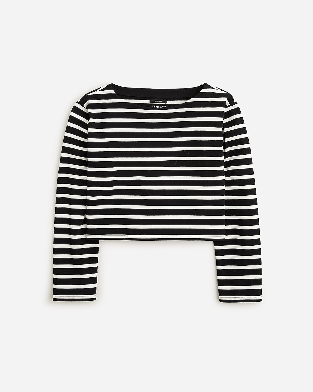 Cropped boatneck T-shirt | J. Crew US