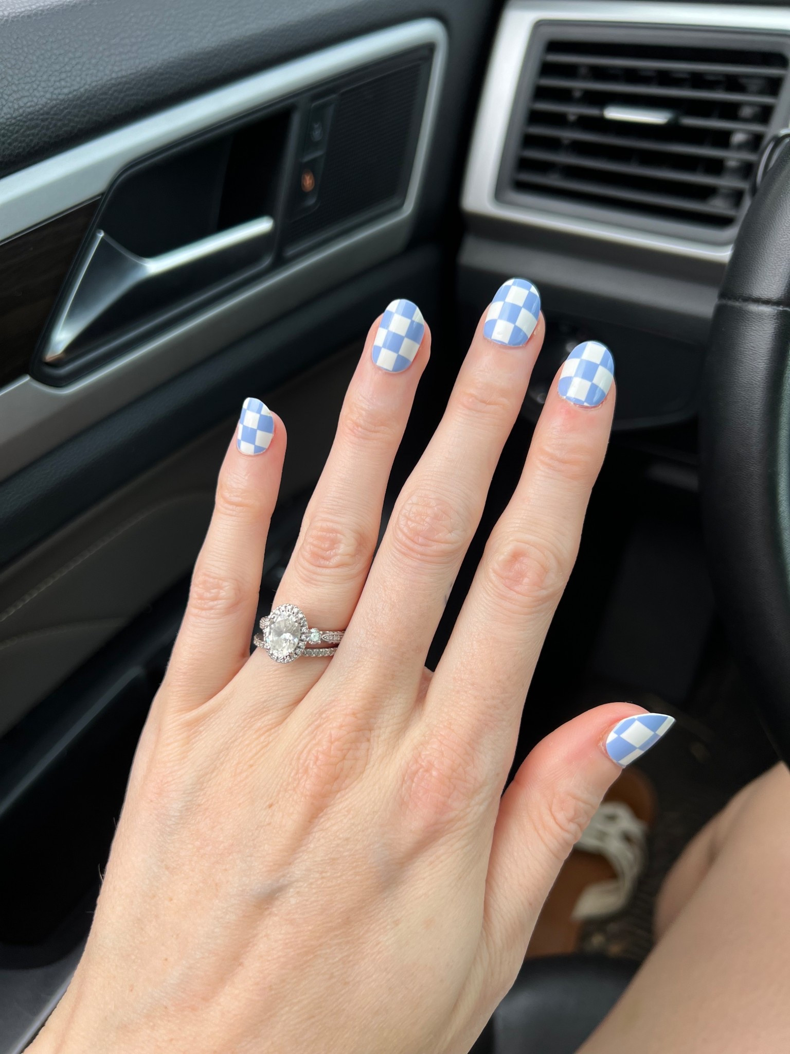 Checked press on nails. Please note I did cut them down and shape them to my liking!!!

#LTKFindsUnder50 #LTKBeauty #LTKStyleTip