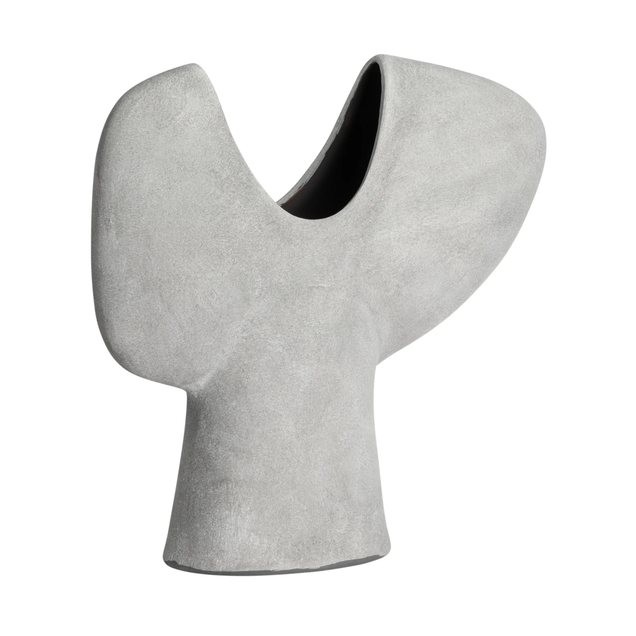 Bloomingville Y Shaped Terra-cotta Abstract Vase, Grey | Walmart (US)