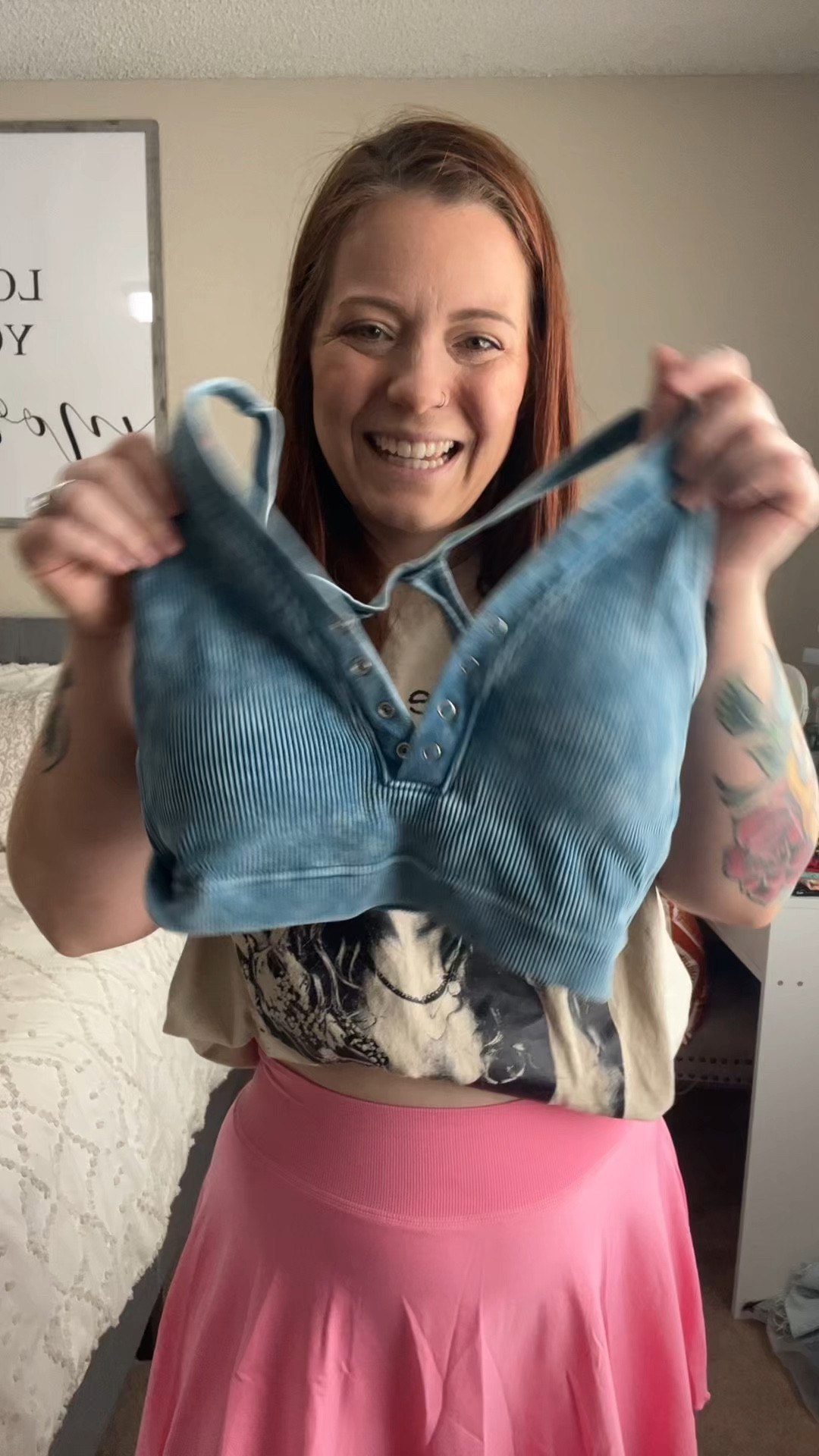 I love a bralette than can work as a top. Paired with a pair of wide leg pants and a kimono, it is the perfect comfy fit. 

#LTKFindsUnder50 #LTKVideo #LTKStyleTip