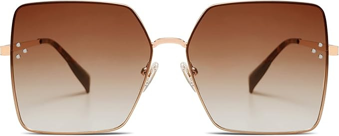 SOJOS Trendy Square Sunglasses Womens Big Oversized Designer Style UV Protection Sunnies Shades S... | Amazon (US)