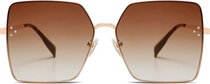 SOJOS Trendy Square Sunglasses Womens Big Oversized Designer Style UV Protection Sunnies Shades S... | Amazon (US)