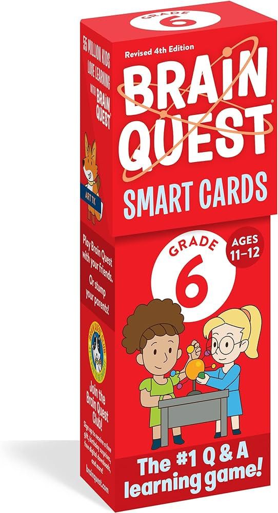 Brain Quest 6th Grade Smart Cards Revised 4th Edition (Brain Quest Smart Cards) | Amazon (US)
