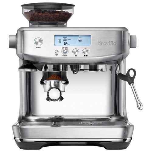Breville Barista Pro Espresso Machine with Frother & Coffee Grinder - Brushed Stainless Steel | Best Buy Canada