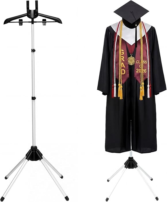 Bucherry Graduation Gown Display Stand Adjustable Garment Hanger for T Shirt Portable Hanging Met... | Amazon (US)