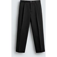 Zara - Relaxed Fit Pleated Trousers Aaron Levine X Zara In Black - 32 - Man | Zara UK