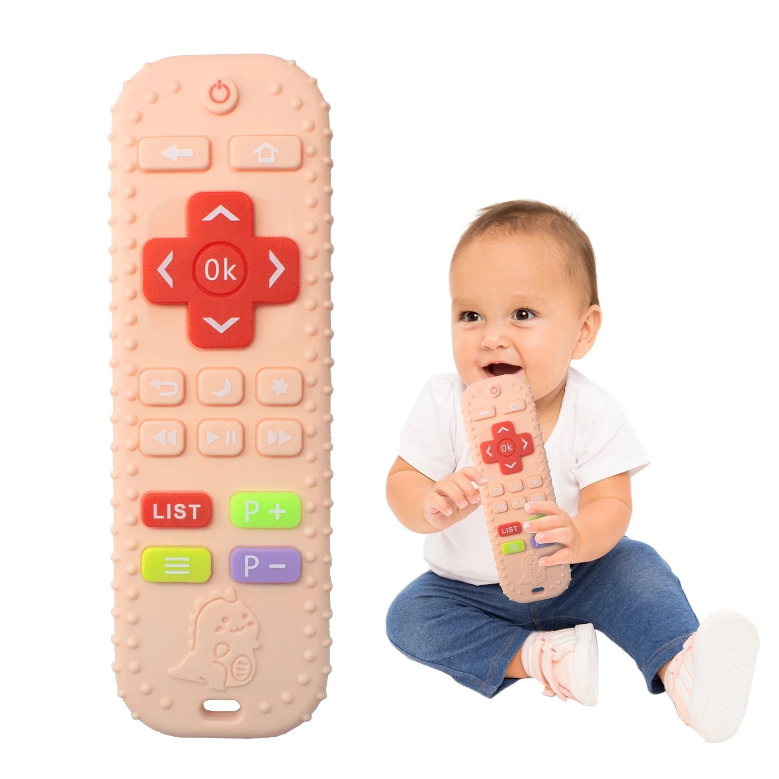 Oulastool Soft Silicone Baby Teething Toys for Infant Toddlers, Remote Control Shape Teether Toys... | Walmart (US)