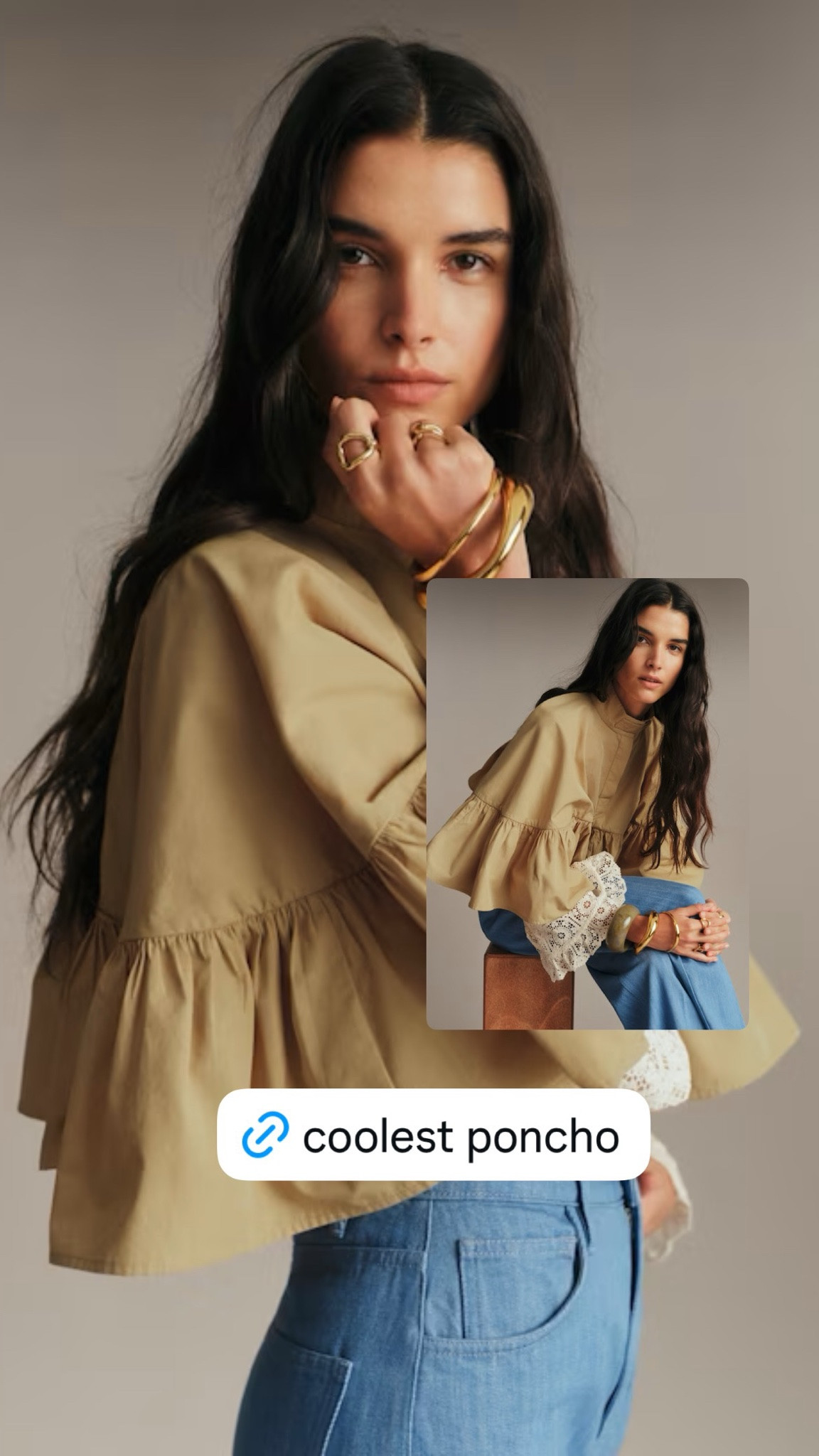 French girl style, French grass aesthetic, poncho, ruffle poncho, quiet luxury ￼

#LTKOver40 #LTKSeasonal #LTKTravel