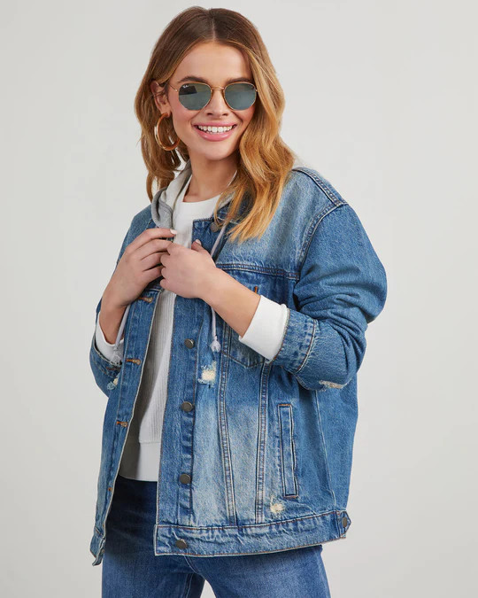 Rudberg Hooded Denim Jacket | VICI