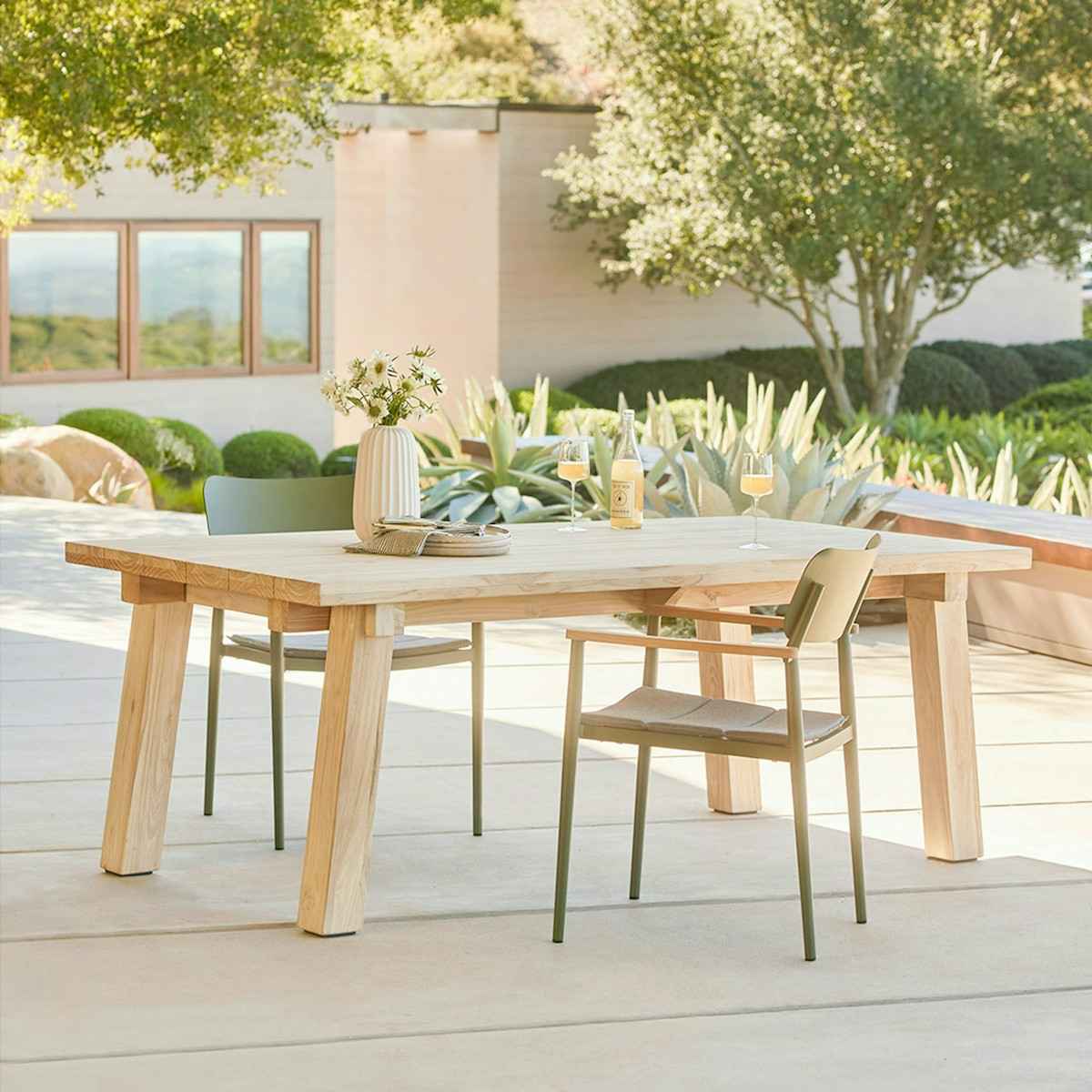 Teaka 79" Outdoor Dining Table - Natural Teak | Article