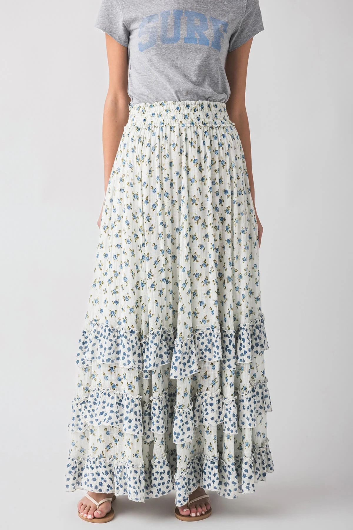 Free People Brynn Printed Maxi Skirt | Social Threads