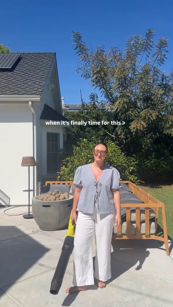 Happy to report, it’s officially summer in the Myers household ☀️aka: time to open up the yard! 
#outdoorliving #outdoorsofa #liveouter #outerfurniture #patiomakeover outdoor sectional, teak sofa, modular sofa, luxury outdoor furniture, backyard prep, summer, backyard inspo, outdoor furniture, outdoor decor, home inspo, backyard cleaning, cleaning inspo, backyard dinner party, backyard hosting, pool inspo.

#LTKSeasonal #LTKSaleAlert #LTKHome