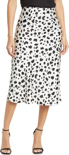 Cheetah Print Satin Midi Skirt | Nordstrom Rack