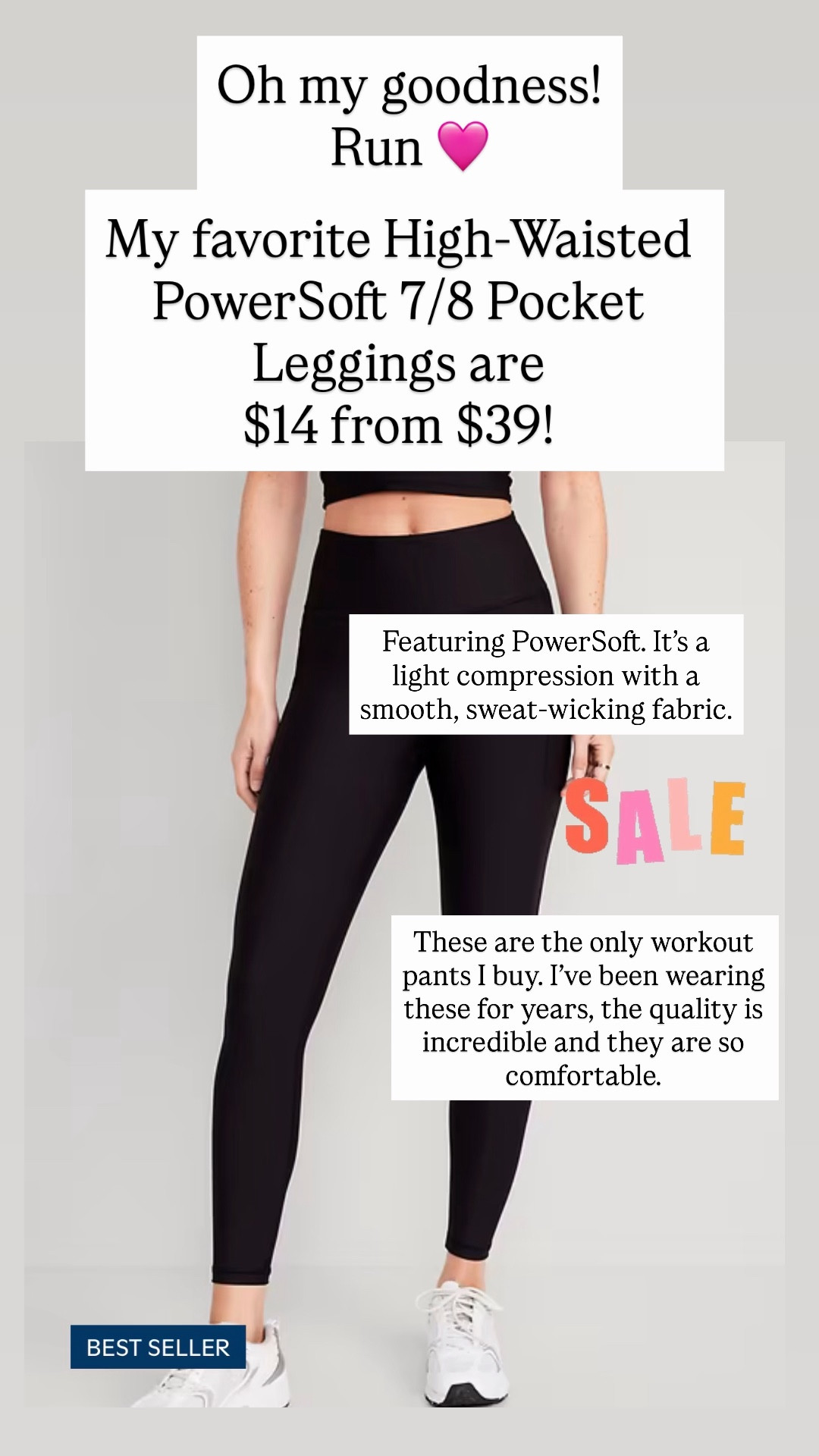 Featuring PowerSoft. Light compression meets a peachy-smooth, sweat-wicking fabric.

#LTKSaleAlert #LTKActive