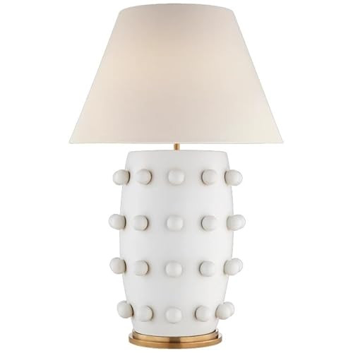 Modern Table Lamp Table Lamp - 27 Inch White Ball Farmhouse Design, Classic Nightstand Large Lamp... | Amazon (US)