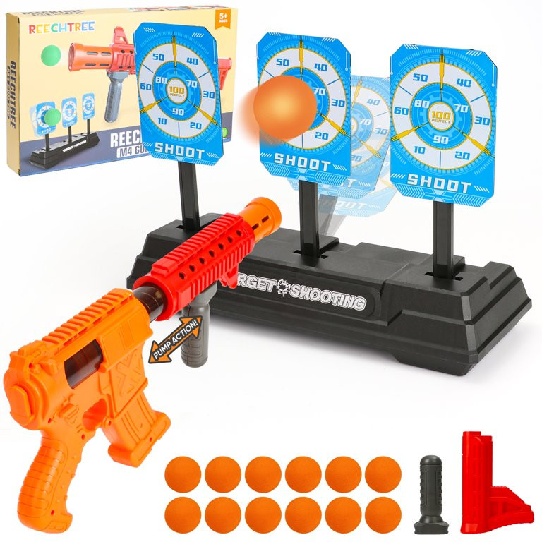 Huge Wave Digital Shooting Targets Set with Foam Dart Blaster, Electronic Scoring Auto Reset 3 Ta... | Walmart (US)