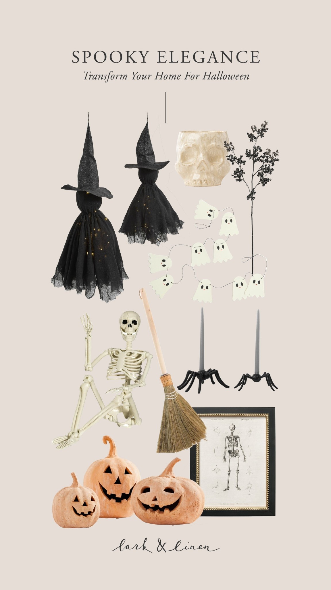 Spooky but chic 🎃 

A haunting skull vase, posable skeleton, terracotta pumpkins & more.

#LTKSeasonal #LTKHome