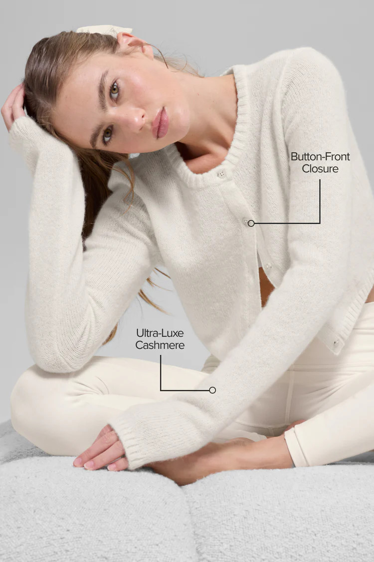Wool Cashmere New Class Cropped Cardigan | Alo Yoga