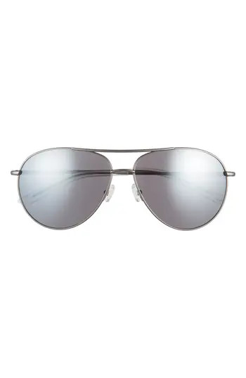 Nike Chance 61mm Aviator Sunglasses in Gunmetal/Silver at Nordstrom Rack | Nordstrom Rack