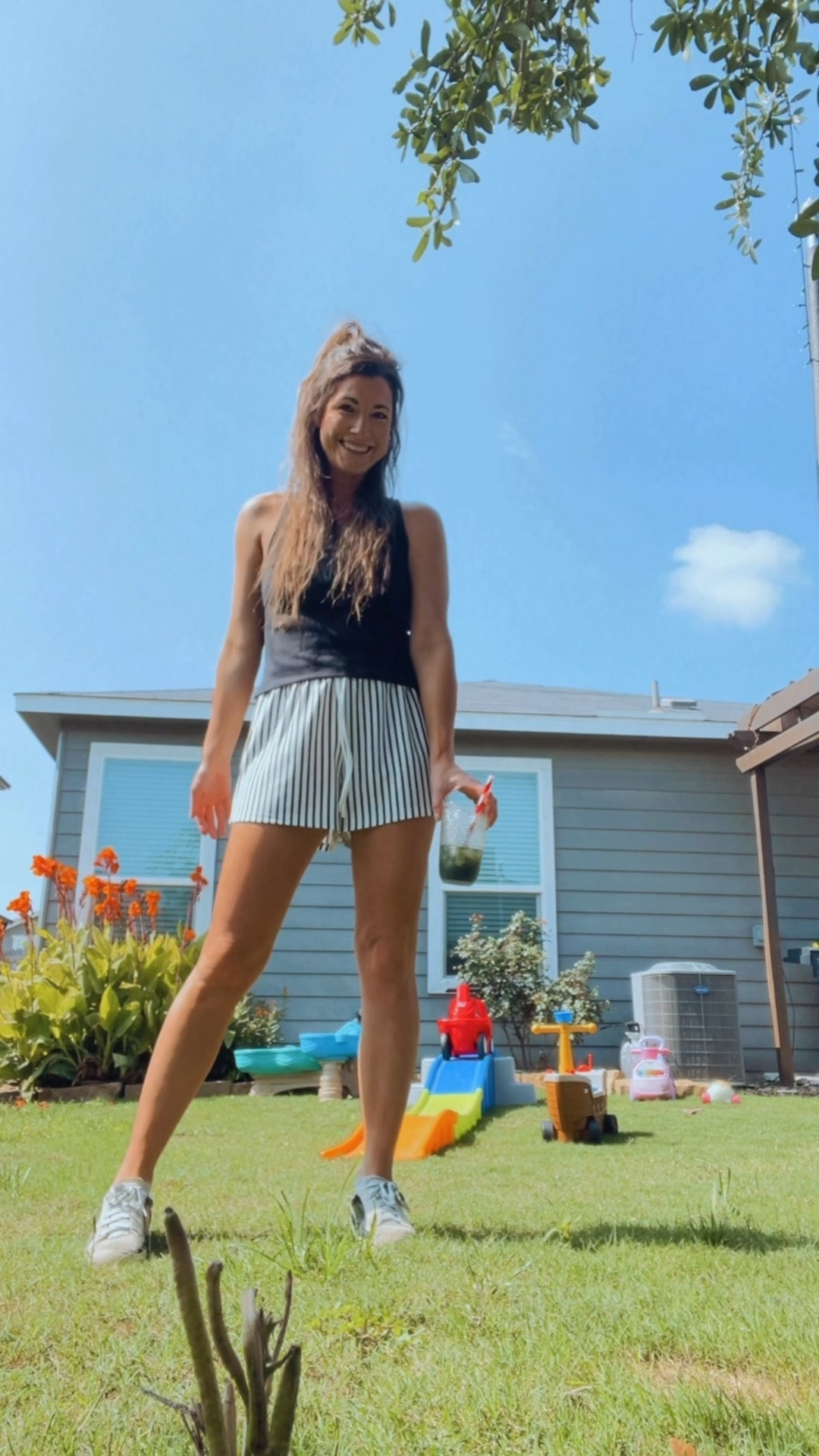 These shorts have a matching top that is so good too. Love the set. Paired it also with this tank. Tank comes in 4 colors. Love these pieces . tts

#LTKSummerEdit #LTKFindsUnder50 #LTKStyleTip