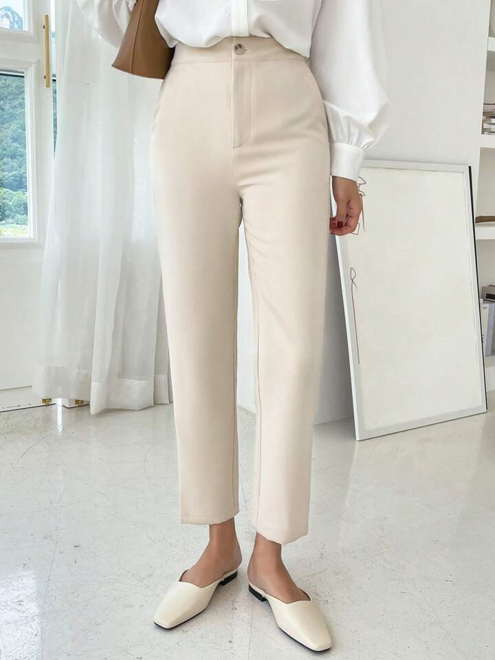 DAZY High Waist Straight Leg Pants | SHEIN