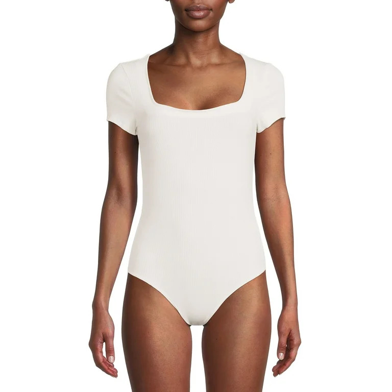 No Boundaries Juniors Square Neck Bodysuit | Walmart (US)