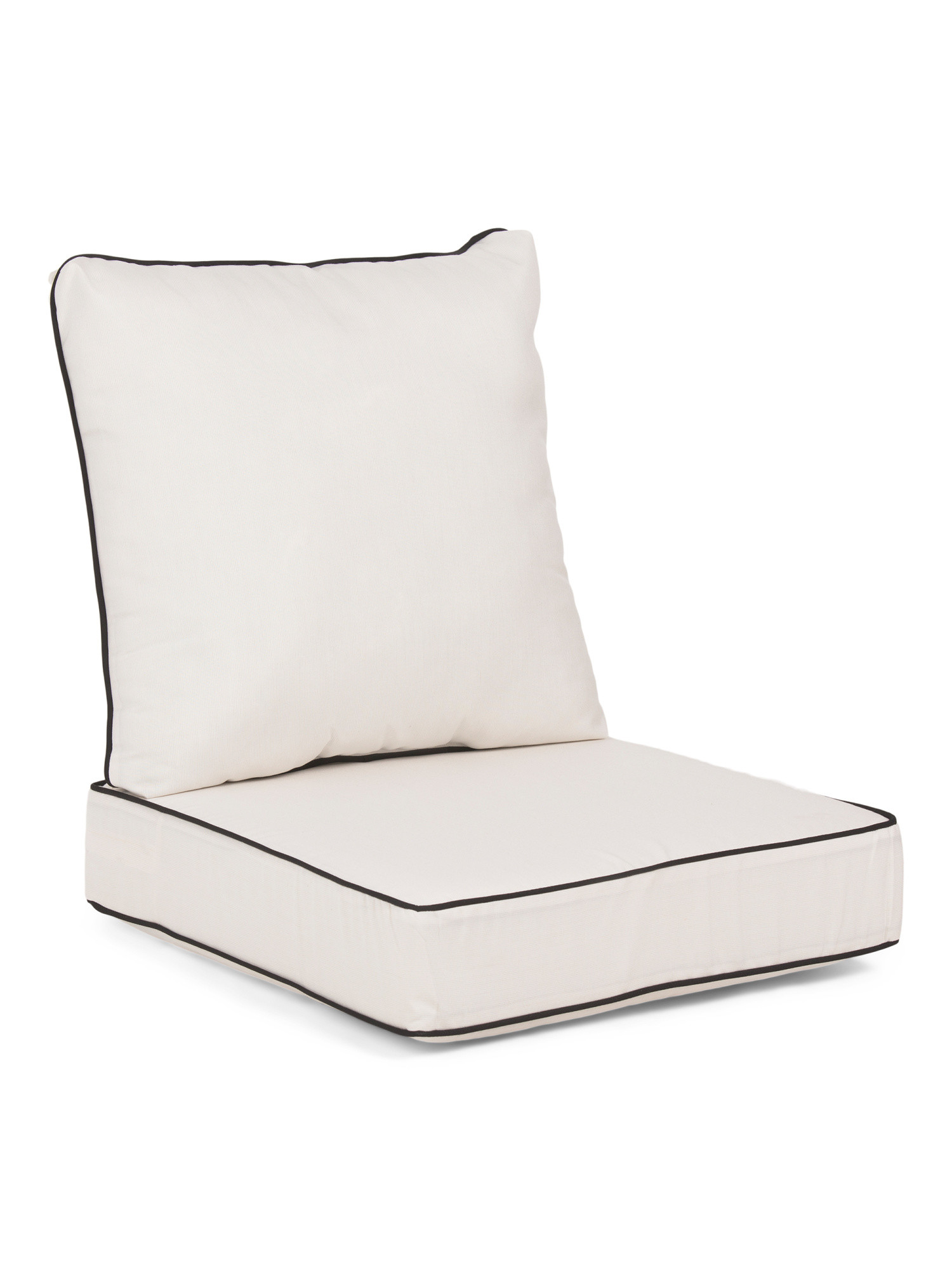Made In Usa Outdoor Deep Seat Contrast Cord Cushions Set | TJ Maxx