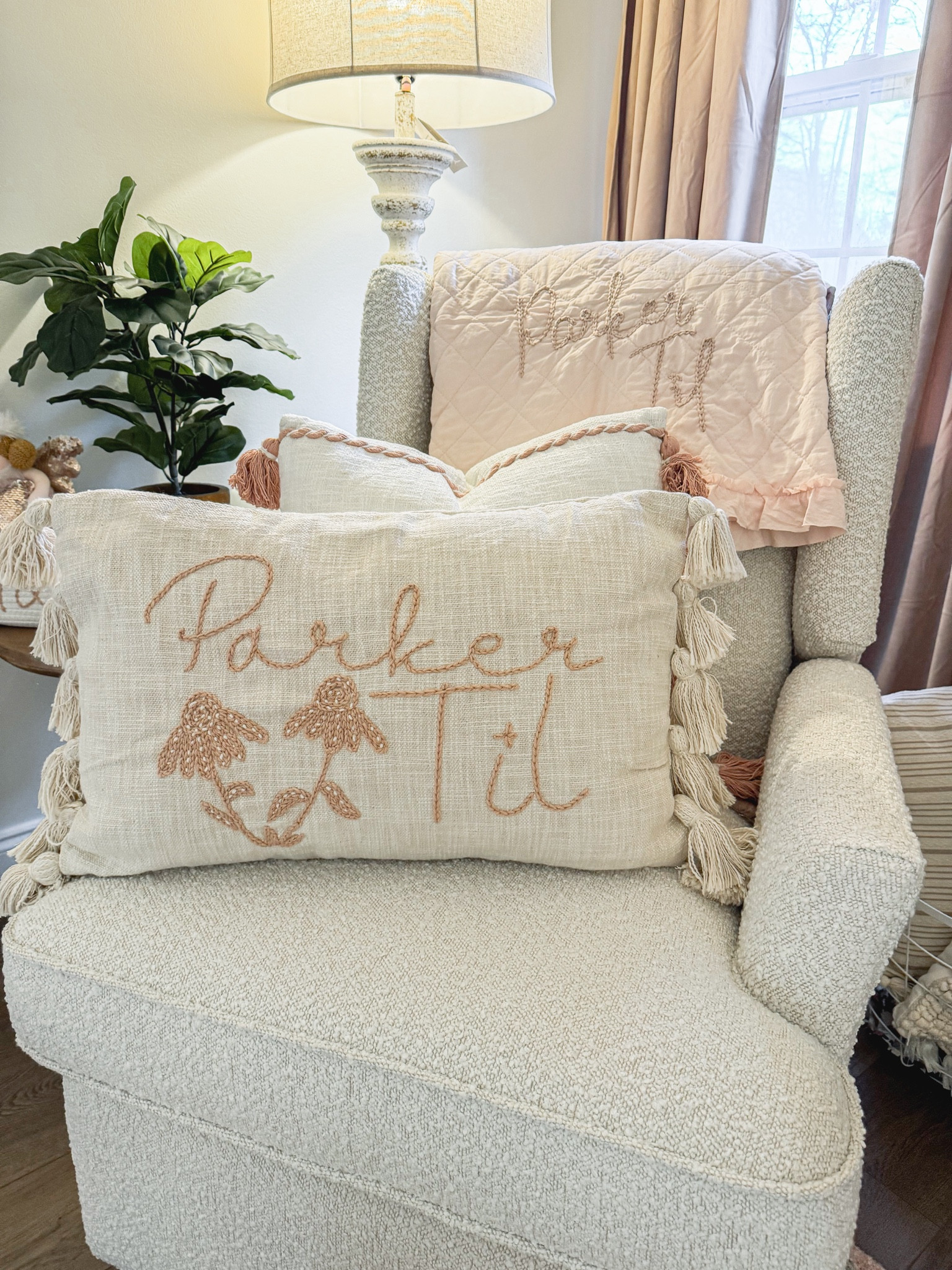 The sweetest hand embroidered pillow.💗 #baby #nursery #babygirl

#LTKbaby #LTKhome #LTKfindsunder50