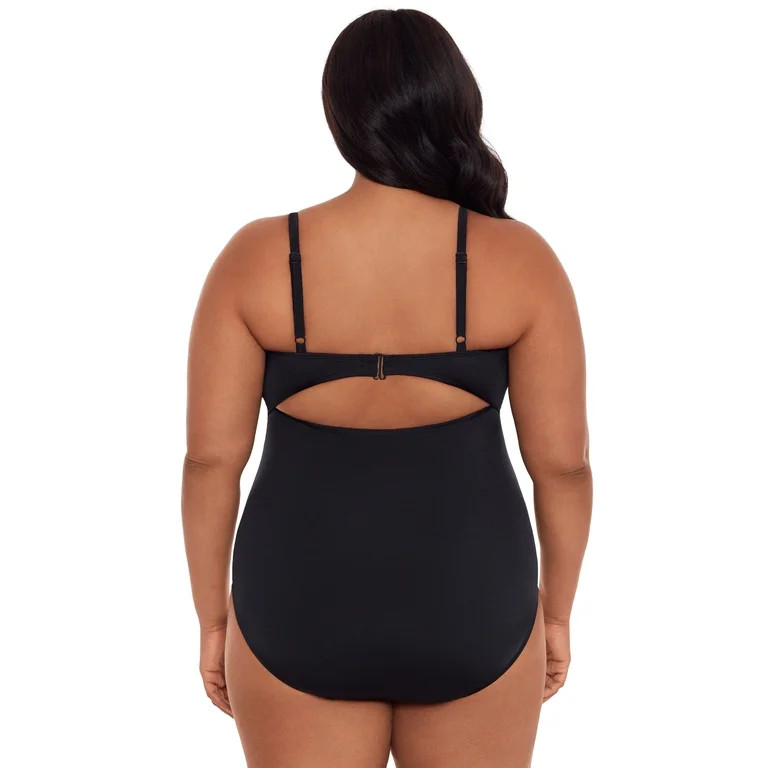 Time and Tru Women's and Plus O Ring One Piece Swimsuit, Sizes S-3X | Walmart (US)