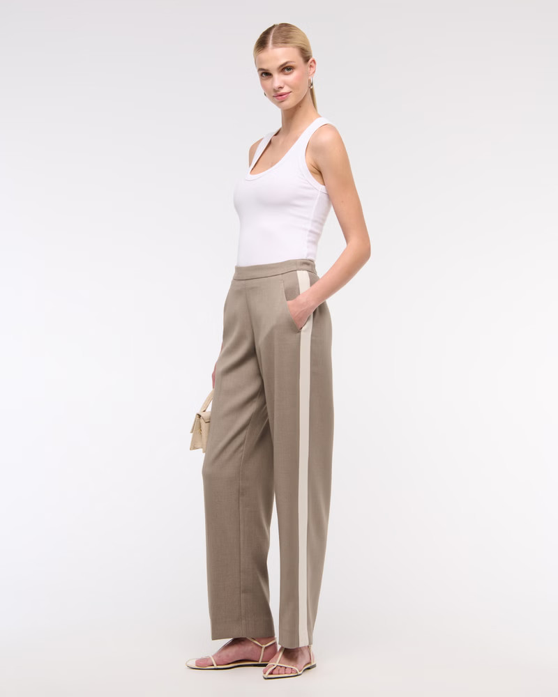 Side Stripe Pull-On Pant | Abercrombie & Fitch (US)