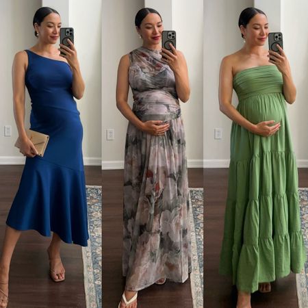 Wedding guest dresses / occasion dresses on sale this weekend at @abercrombie 

- wearing medium in all of these dresses (green one runs big in the bust) 

20% off dresses + 15% off everything else (+ an additional 15% off using the code: DRESSFEST) 

#AbercrombiePartner 

#LTKWedding #LTKSaleAlert