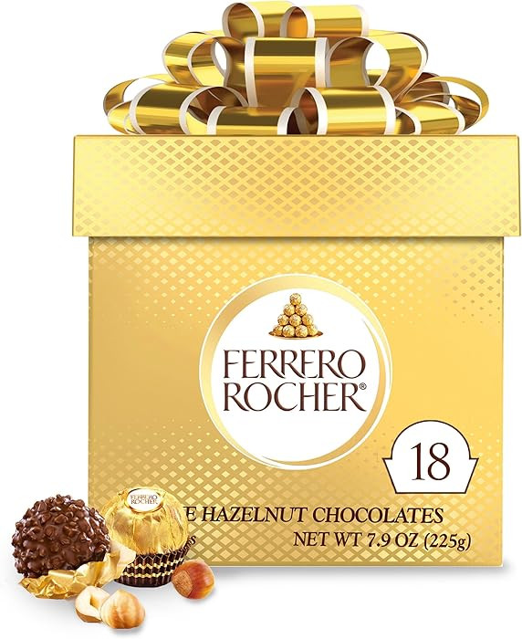 Ferrero Rocher Gift Cube, 18 Count,0.7 pounds | Amazon (US)
