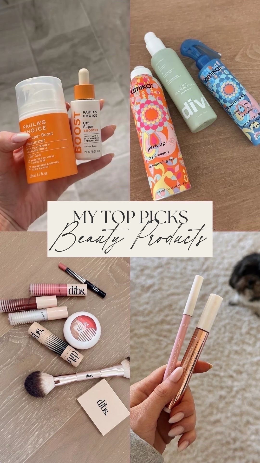 my top picks: beauty products edition 💗

haircare, paulas choice, tarte, dibs, amika, divi, makeup routine, glowy makeup, sale alert, watchnow, michele jaliene 

#LTKBeauty
