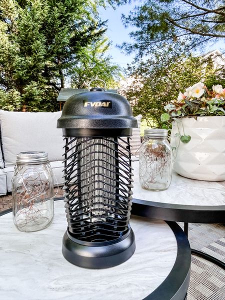 This bug zapper from Amazon is AMAZING!

You do need to plug it in. Once you plug it in, it goes to work! Eco friendly too!

Also pictured - outdoor solar lights in mason jar lids, also from Amazon. 

Electronic bug zapper, outdoor bug and mosquito killer. Outdoor bug trap. Outdoor decor, patio decor, deck decor. Outdoor accessories. Outdoor furniture. 

#amazon #outdoor 

#LTKstyletip #LTKhome #LTKSeasonal