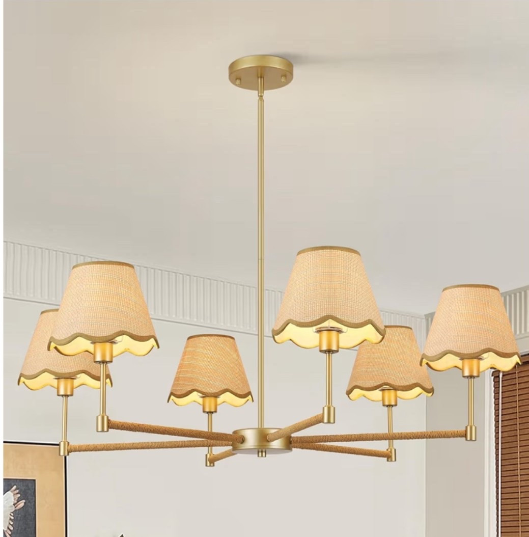 Affordable chandelier for dining room with scalloped shades

#LTKOver40 #LTKSaleAlert #LTKHome