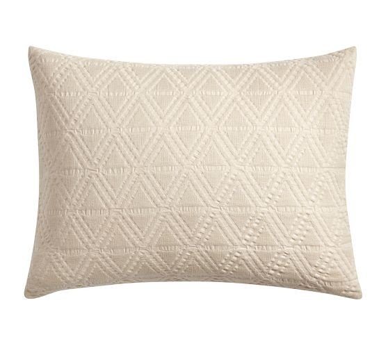 Diamond Matelasse Sham | Pottery Barn (US)