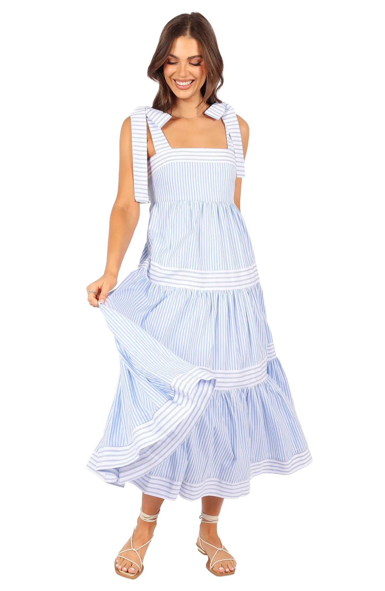Bella Stripe Cotton Maxi Dress | Nordstrom