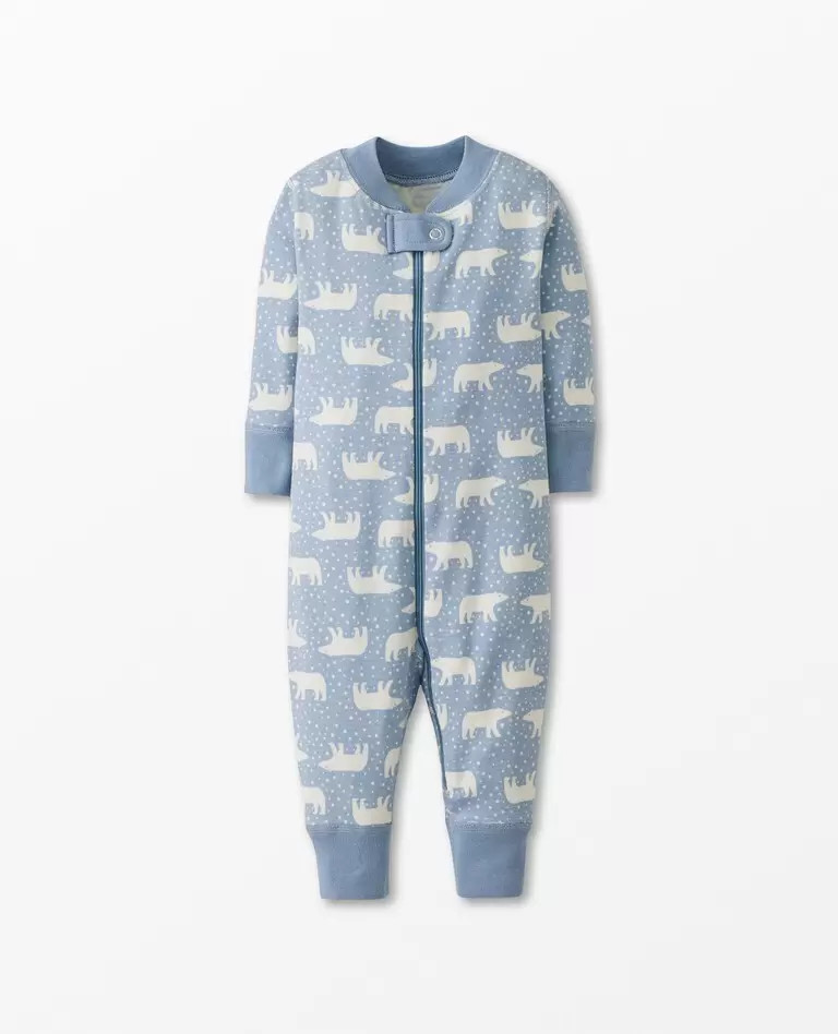 Holiday Print Baby Zip Sleeper | Hanna Andersson